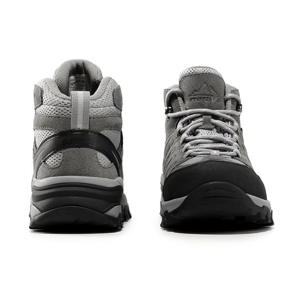 Women's Lightweight Waterproof Hiking Boots - LIGHT GREY - 4